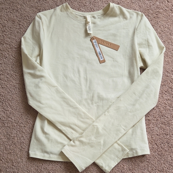 *NWT* SKIMS Cotton Jersey Long Sleeve - Bone - Picture 3 of 4